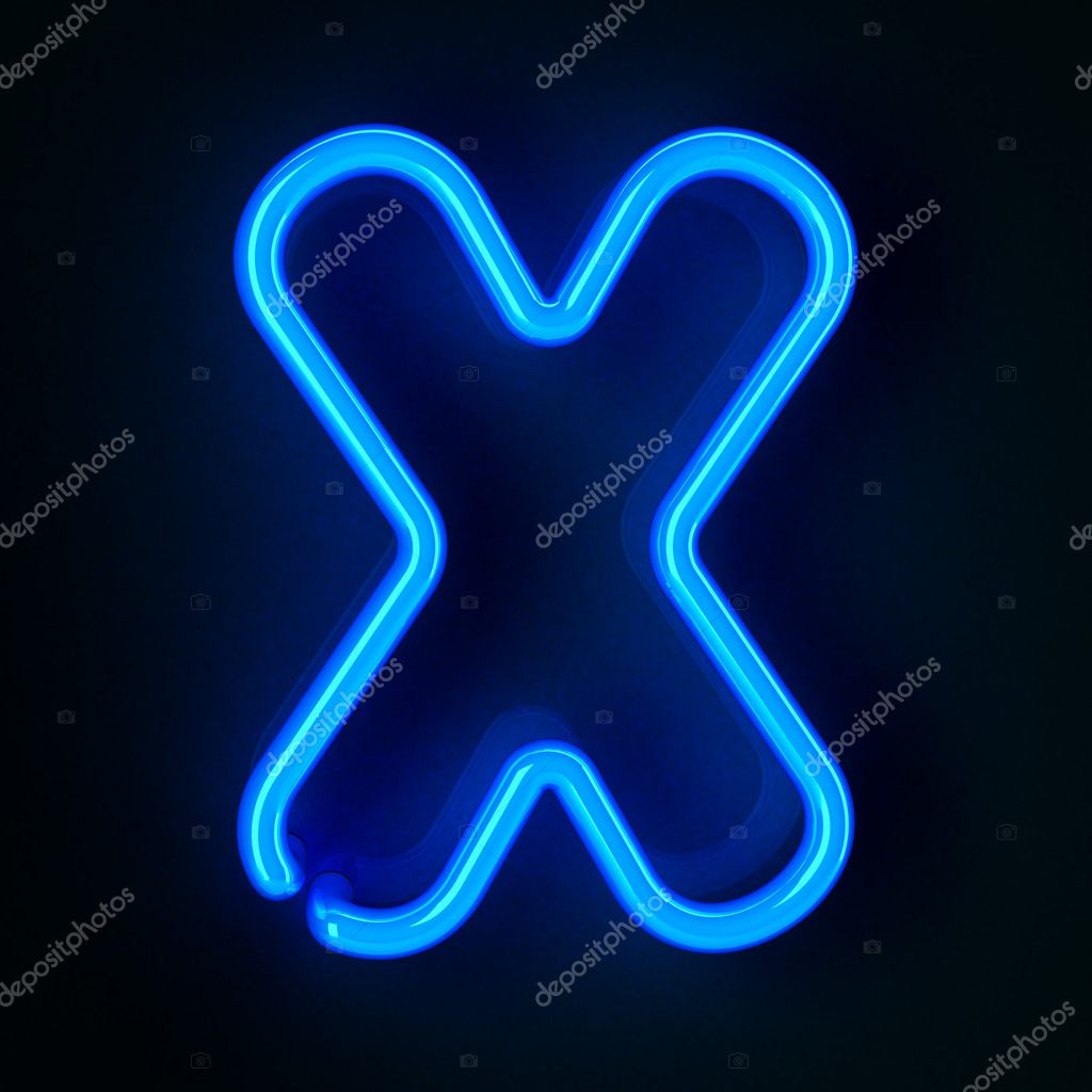 Neon Sign Letter X — Stock Photo © creisinger 8852481