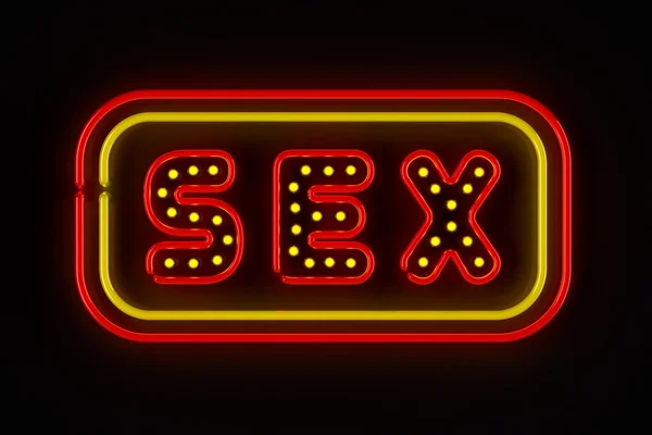 Sexo signo de neón —  Fotos de Stock