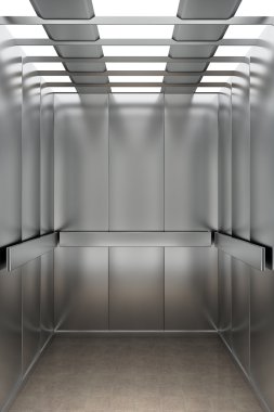 Inside an elevator clipart