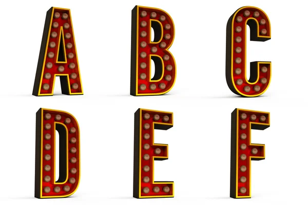 Conjunto de alfabetos — Fotografia de Stock