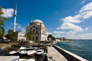 Dolmabahce mosque in Istanbul, Turkey clipart