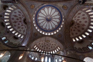 Sultanahmet Camii iç / Istanbul, Türkiye