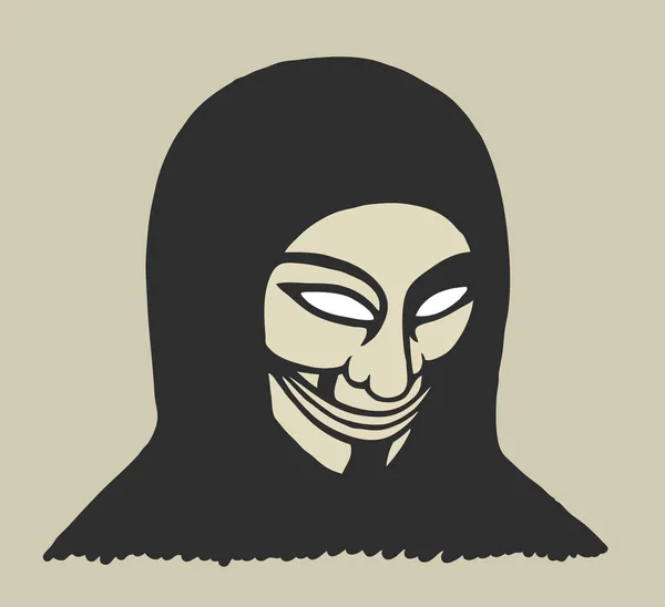 Homme masqué — Image vectorielle