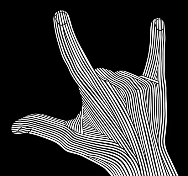 Szimbolikus kéz — Stock Vector