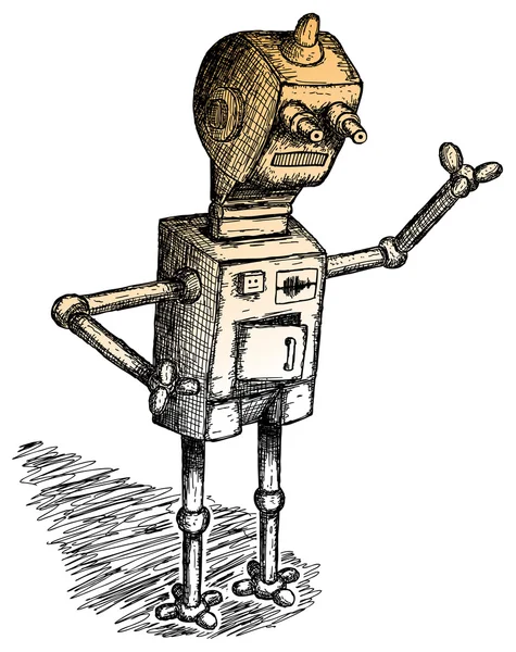 Robot — Stok Vektör