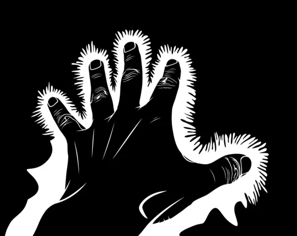 Douleur symbolique des mains — Image vectorielle