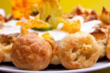 Choux Decorating A Gougère Cake