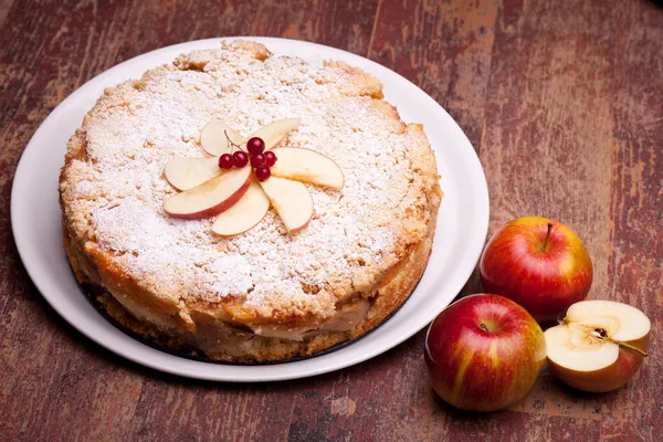 Äpplen tårta — Stockfoto