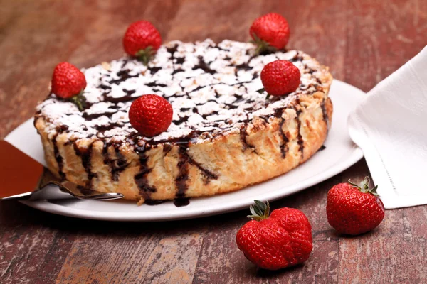 Cheesecake with Chocolate And Lemon — Stok Foto