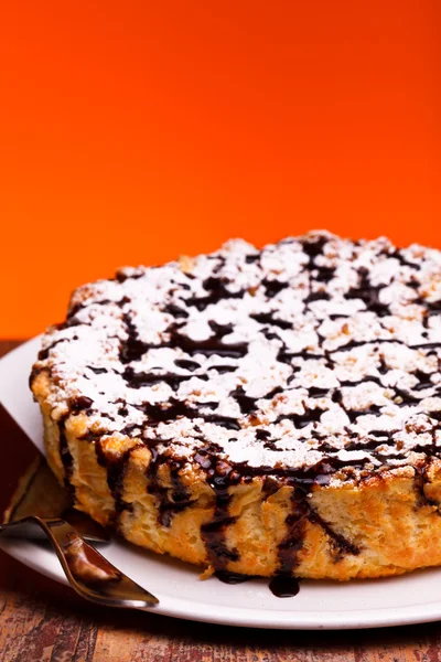 チーズケーキ、チョコレート - 縦レイアウト — ストック写真