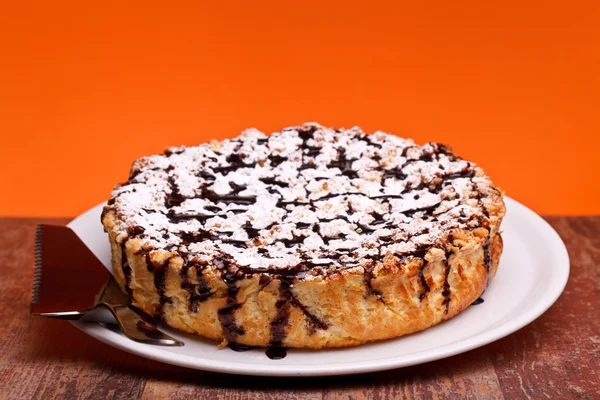 Cheesecake With Chocolate — Stock Photo, Image