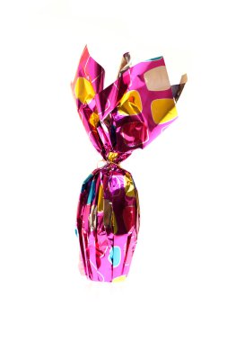 Easter Egg Wrapped In Foil clipart