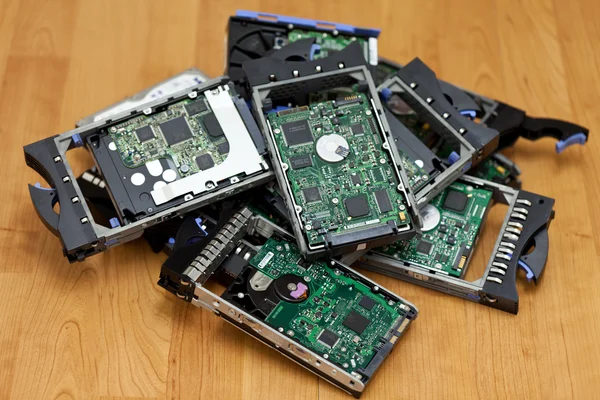 stock image Pile Of Old Hard Disks