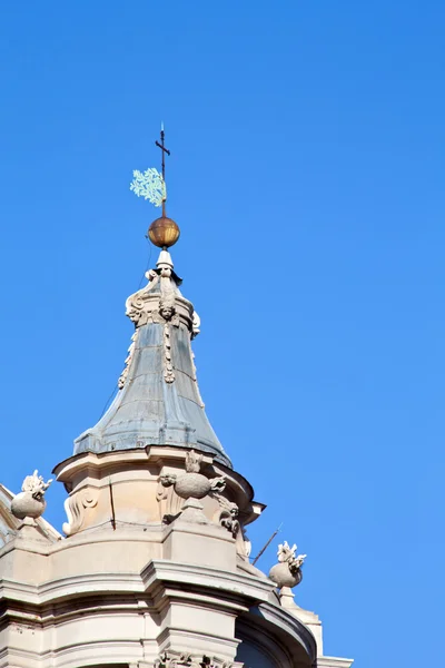 Szczegóły sant'angese w Kościół, plac navona agone — Zdjęcie stockowe