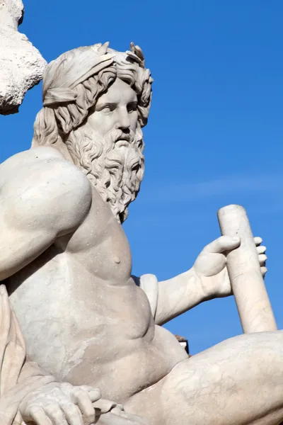 Zeus By Bernini - Four Rivers Fountain, Rome — Stock Photo, Image