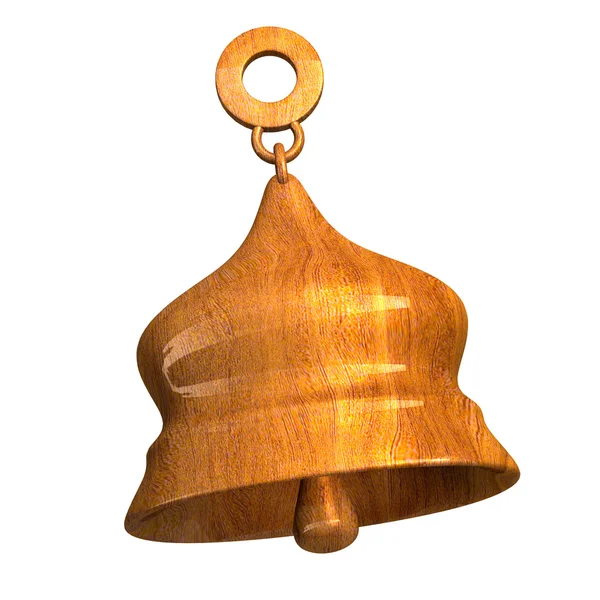 Campana en madera (3D ) —  Fotos de Stock