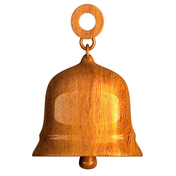 Dzwon z drewna (3d) — Zdjęcie stockowe