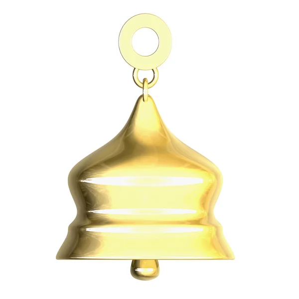 Золотой колокол (3D ) — стоковое фото