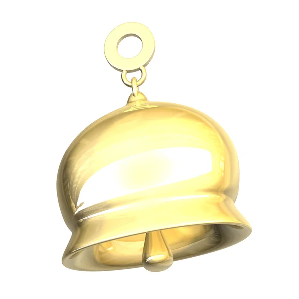 Campana dorada (3D ) — Foto de Stock
