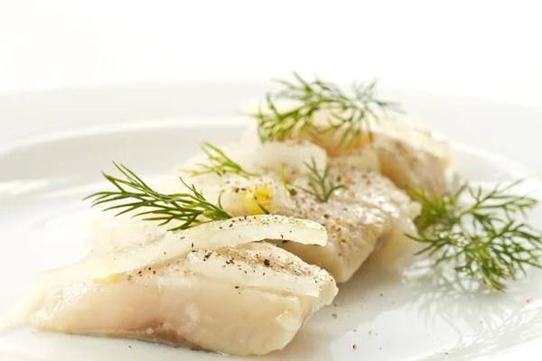 Herring with onions — Stock Photo, Image
