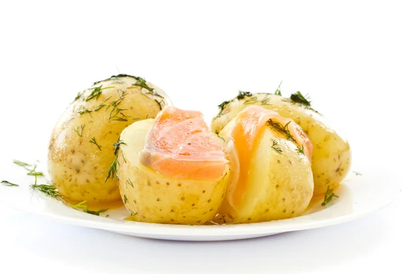 Young boiled potatoes — Stock Photo, Image