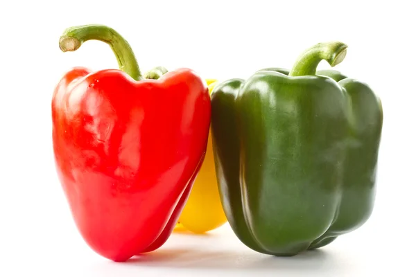 Червоний, зелений і жовтий перець — стокове фото