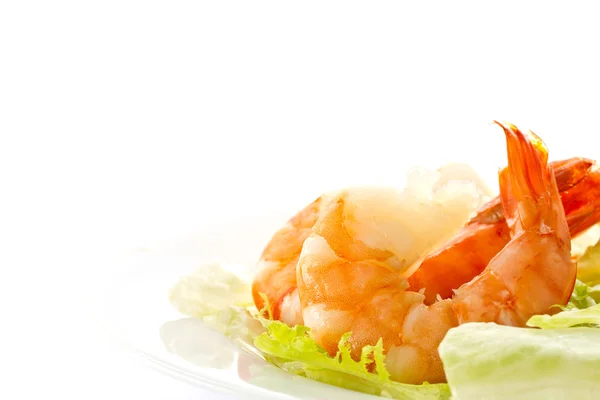 Salad with shrimp — Stock Photo, Image