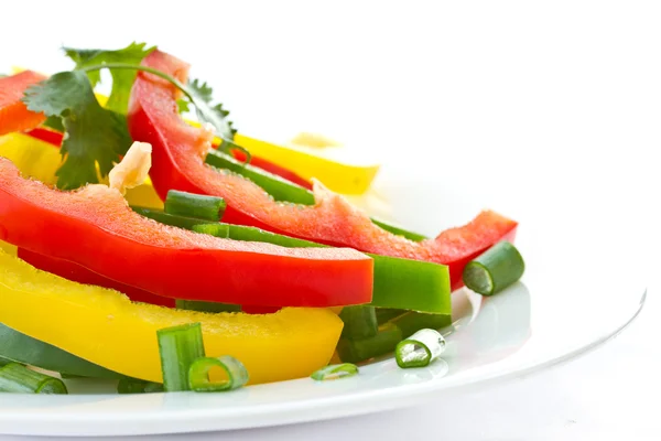 Chopped salad with sweet peppers — Stock Photo, Image