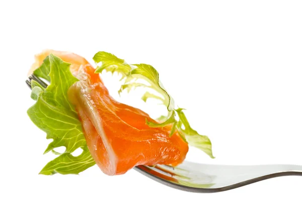 塩鮭のサラダ ロイヤリティフリーのストック写真