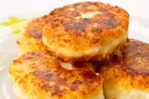 Cottage kaas pannenkoeken — Stockfoto