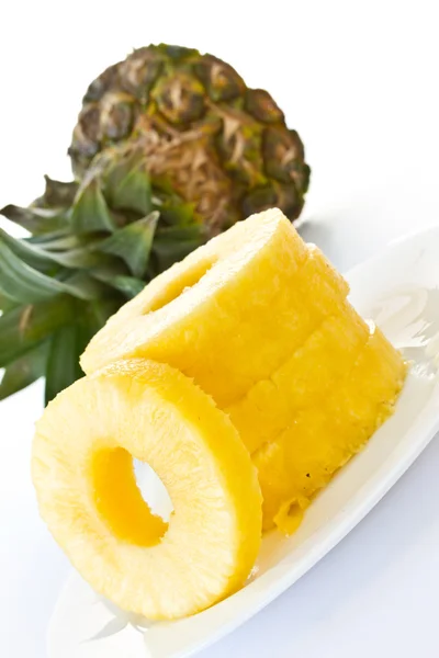 Skrællede skiver af ananas - Stock-foto