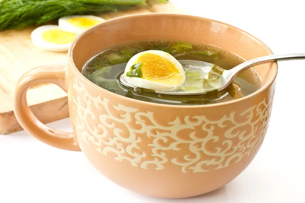 Зелёный суп — стоковое фото