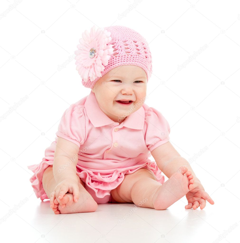 cute baby girl pink dress