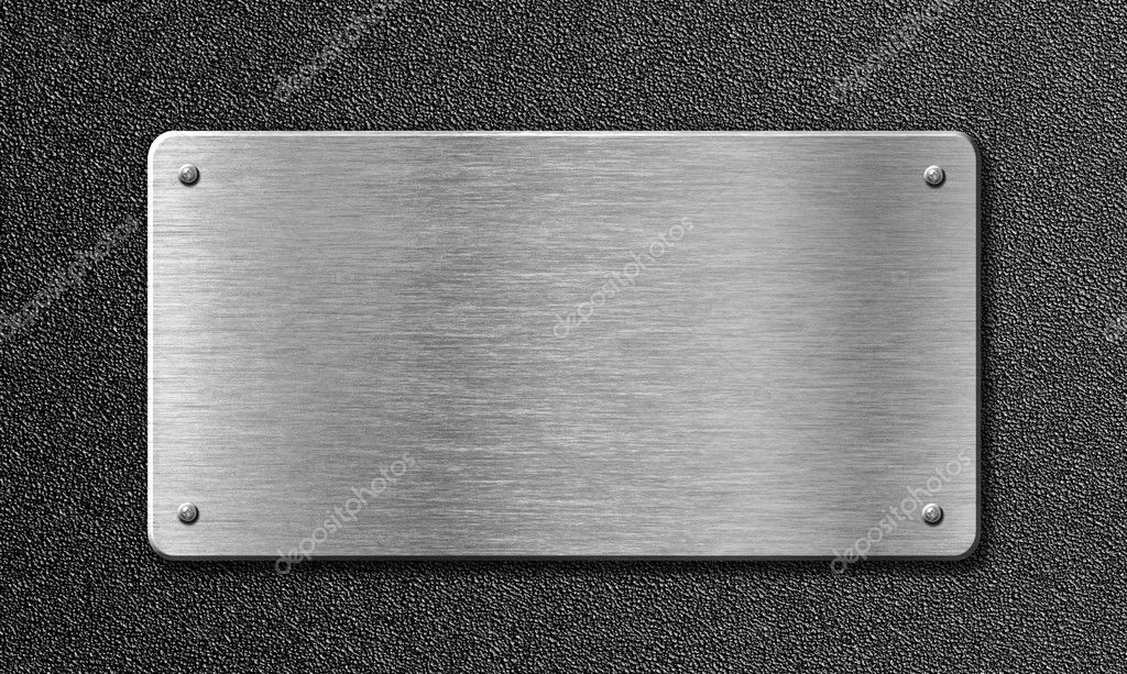 Stainless steel metal plate — Stock Photo © Andrey_Kuzmin 9805202