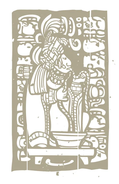 玛雅人的血和标志符号 — 图库矢量图片