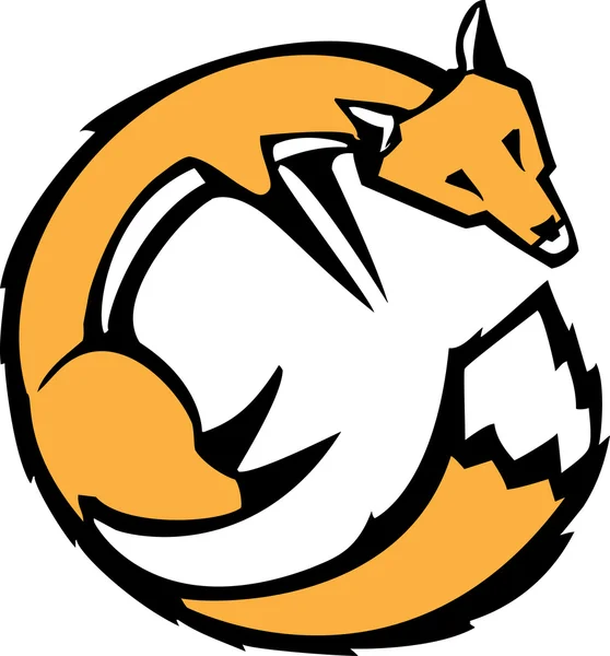 Zvlněné fox — Stockový vektor