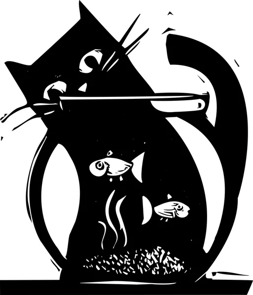 Tazón de pescado — Archivo Imágenes Vectoriales