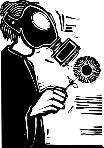 Gaz maskesi — Stok Vektör
