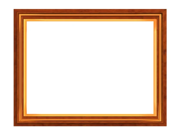 Quadro retangular para as pinturas e fotografias, isolado sobre fundo branco — Fotografia de Stock