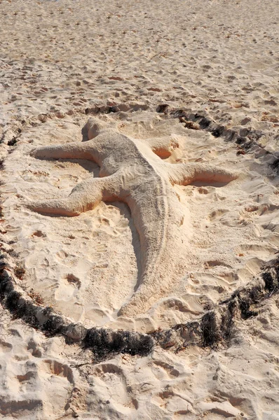 Figure faite de sable — Photo