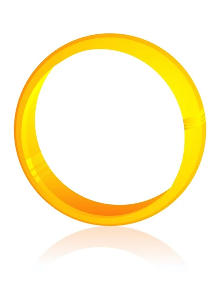 Golden ring, isolerad på vit — Stock vektor