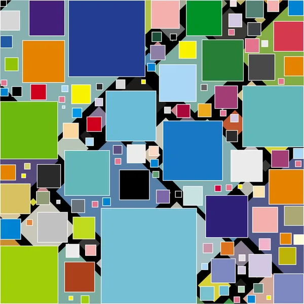 Cartel de arte pop - un patrón geométrico en colores pastel — Vector de stock