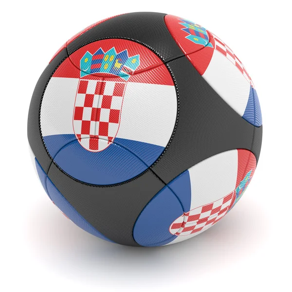 Pallone da calcio croato — Foto Stock