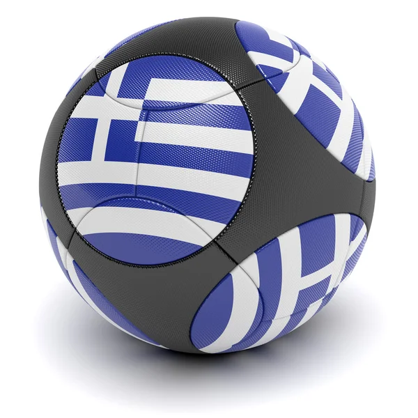 希腊足球球Ελληνικό ποδόσφαιρο μπάλα — 图库照片