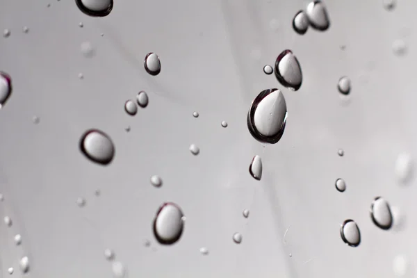 Waterdruppels op glas — Stockfoto