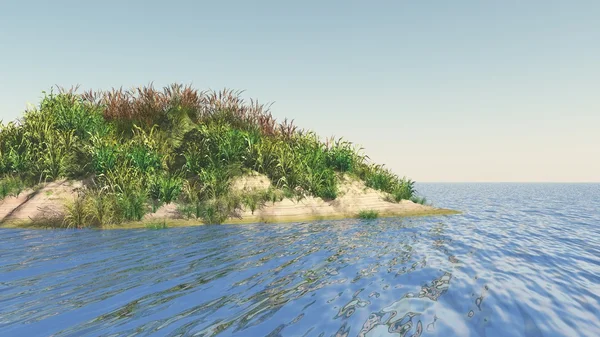 Ostrov in the ocean — стоковое фото