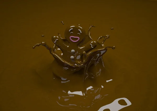 Chocolate man — Stock Photo, Image