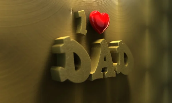 Eu amo o pai. — Fotografia de Stock