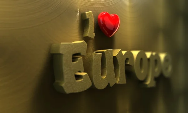 I Love Europe — Stock Photo, Image