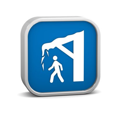 Falling ice sign clipart